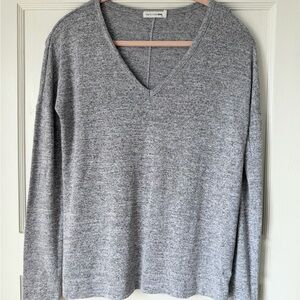Rag & Bone Heather Gray V-Neck Sweater